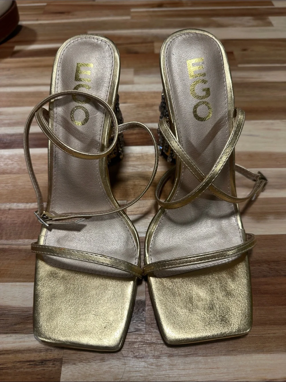 EGO crystal strappy straps